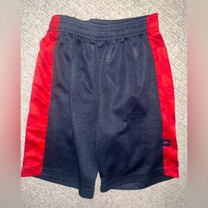 Boys Black & Red Athletic Mesh Shorts